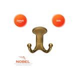 Nobel Melon Askı, Metal Vestiyer Askısı, 154 Gr, Dolap ve Duvar Askılığı, Antik Sari (Vidalı)