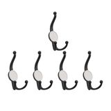 Nobel Misket Portmanto Askısı, Metal Vestiyer Askısı, Matsiyah, Duvar ve Dolap Askılığı (5'li Set) Vidalı