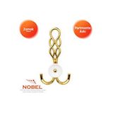 Nobel Örgü Portmanto Askısı, Metal Vestiyer Askısı, - Gr, Dolap Ve Duvar Askılığı, Altin (vidalı) Çok Renkli