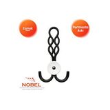 Nobel Örgü Portmanto Askısı, Metal Vestiyer Askısı, - Gr, Dolap Ve Duvar Askılığı, Matsiyah (vidalı) Çok Renkli