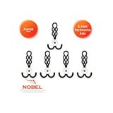 Nobel Örgü Portmanto Askısı, Metal Vestiyer Askısı, Matsiyah, Duvar Ve Dolap Askılığı (5'li Set) Vidalı Çok Renkli