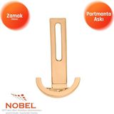 Nobel Palmiye Lüks Portmanto Askı, Metal, Vestiyer Askı, 158 Gr, Dolap Askılık, Duvar Askılığı, Albrifin (Vidalı)