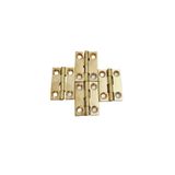 Nobel Pirinç Sabit Yaprak Menteşe 40x40x2 mm – 4 cm Dekoratif Menteşe / 5 adet