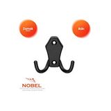 Nobel Riko Askı, Metal Vestiyer Askısı, 54 Gr, Dolap Ve Duvar Askılığı, Matsiyah (vidalı) Çok Renkli