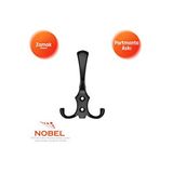 Nobel Riko Portmanto Askısı, Metal Vestiyer Askısı, 16 Gr, Dolap Ve Duvar Askılığı, Matsiyah (vidalı) Çok Renkli