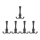 Nobel Riko Portmanto Askısı, Metal Vestiyer Askısı, Matsiyah, Duvar ve Dolap Askılığı (5'li Set) Vidalı
