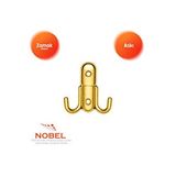 Nobel Roket Askı, Metal Vestiyer Askısı, 37 Gr, Dolap Ve Duvar Askılığı, Altin (vidalı) Çok Renkli