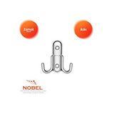 Nobel Roket Askı, Metal Vestiyer Askısı, 37 Gr, Dolap Ve Duvar Askılığı, Krom (vidalı) Çok Renkli