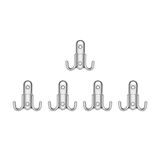 Nobel Roket Askı, Metal Vestiyer Askısı, Krom, Duvar ve Dolap Askılığı (5'li Set) Vidalı