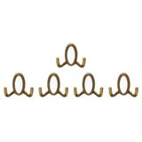 Nobel Seçil Askı, Metal Vestiyer Askısı, Antik Sari, Duvar ve Dolap Askılığı (5'li Set) Vidalı