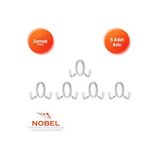 Nobel Seçil Askı, Metal Vestiyer Askısı, Krom , Duvar Ve Dolap Askılığı (5'li Set) Vidalı Çok Renkli