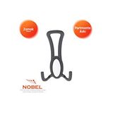 Nobel Seçil Portmanto Askısı, Metal Vestiyer Askısı, 90 Gr, Dolap Ve Duvar Askılığı, Matsiyah (vidalı) Çok Renkli