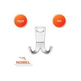 Nobel Seylan Askı, Metal Vestiyer Askısı, 111 Gr, Dolap Ve Duvar Askılığı, Krom (vidalı) Çok Renkli