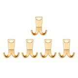 Nobel Seylan Askı, Metal Vestiyer Askısı, Altin, Duvar ve Dolap Askılığı (5'li Set) Vidalı
