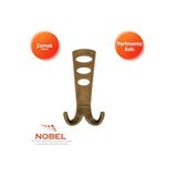Nobel Seylan Portmanto Askısı, Metal Vestiyer Askısı, 110 Gr, Dolap Ve Duvar Askılığı, Antik Sari (vidalı) Çok Renkli