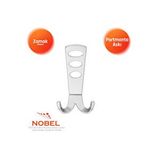 Nobel Seylan Portmanto Askısı, Metal Vestiyer Askısı, 110 Gr, Dolap Ve Duvar Askılığı, Krom (vidalı) Çok Renkli