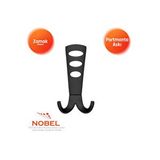 Nobel Seylan Portmanto Askısı, Metal Vestiyer Askısı, 110 Gr, Dolap Ve Duvar Askılığı, Matsiyah (vidalı) Çok Renkli