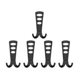 Nobel Seylan Portmanto Askısı, Metal Vestiyer Askısı, Matsiyah, Duvar ve Dolap Askılığı (5'li Set) Vidalı