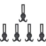 Nobel Solo Lüks Portmanto Askı, Metal, Vestiyer Askı, 210 Gr, Dolap Askılık, Duvar Askılığı, Mat Siyah (Vidalı)