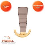 Nobel Tivist Lüks Portmanto Askı, Metal, Vestiyer Askı, 200 Gr, Dolap Askılık, Duvar Askılığı, Altın Bronz (vidalı) Çok Renkli