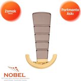 Nobel Tivist Lüks Portmanto Askı, Metal, Vestiyer Askı, 200 Gr, Dolap Askılık, Duvar Askılığı, Altın Bronz (Vidalı)