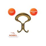 Nobel Üçgen Portmanto Askısı, Metal Vestiyer Askısı, 40 Gr, Dolap Ve Duvar Askılığı, Antik Sari (vidalı) Çok Renkli