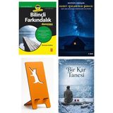 Nobel Yaşam Bilinçli Farkındalık For Dummies - Shamash Alidina + Kuzey Işıklarının Şarkısı + Telefon Tutucu + Bir Kar Tanesi