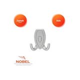 Nobel Zeplin Askı, Metal Vestiyer Askısı, 84 Gr, Dolap Ve Duvar Askılığı, Matkrom (vidalı) Çok Renkli