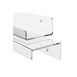 NOBELL Pleksi Raf – 60 Cm X 10 Cm | Şeffaf, Modern Ve Dayanıklı Duvar Rafı