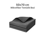Nobera 50x70 GRİ MİKROFİBER TEMİZLİK BEZİ (1ADET)