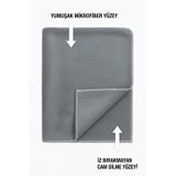 Nobera Duoclean Çift Etkili Temizlik Bezi - Mikrofiber & Cam Bezi (2'si 1 Arada) 1 Adet - Gri