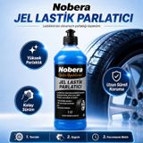 Nobera Jel Lastik Parlatıcı 1 LT – Profesyonel Lastik Parlatma ve Koruma Spreyi | Uzun Süre Kalıcı Parlaklık