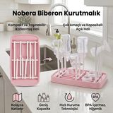 Nobera Katlanabilir Biberon ve Emzik Kurutmalığı Pembe – Taşınabilir & Hijyenik Bebek Biberon Kurutucu