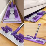 Nobera Mandallı Mop Seti + 1 Yedek Bez - Yüzey Temizleme Havlusu Uyumlu 80-125 Cm Ayarlanabilir Sap