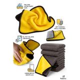 Nobera Profesyonel Oto Kurulama Bezi 750 Gsm Çift Taraflı Süper Emici Mikrofiber Bez 50x70 Cm Araç Cam Toz Temizlik Bezi