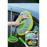 Nobera Teleskopik Mikrofiber Oto Yıkama Mop Araba Yıkama Fırçası +1 Yedek Bez