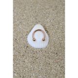 NOBLE GETTO Piercing Cerrahi Çelik Piercing Halka Kıkırdak Septum Tragus Conch Helix Rose Renk Top Çap 2,50 Mm