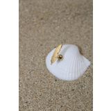 NOBLE GETTO Piercing Cerrahi Çelik Piercing Kıkırdak Tragus Conch Helix Gold Renk Kuş Tüyü