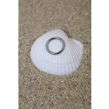 NOBLE GETTO Piercing Cerrahi Çelik Piercing Klipsli Kıkırdak Septum Tragus Conch Helix Silver Renk Klasik Halka
