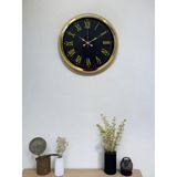 Noble Gold Black 40 Cm Metal Duvar Saati