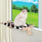 Noble Hydric Kedi Pencere Levrek Hamak Yatak Kedi Pencere Yatak Ahşap ve Metal Çerçeveli Çıkarılabilir Kumaşlı Paspaslar Kediler için Paspaslar Kedi Pencere Levrek Kedi Pencere Hamak