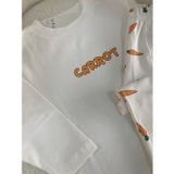 Noble Kids Carrot Baskılı Erkek Çocuk Pijama Takımı – Havuç Desenli