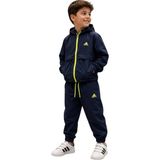 Noble Kids Çocuk Kapüşonlu Paraşüt Kumaş Eşofman Takımı Lacivert - 2 - 3 Yaş