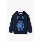 Noble Kids Erkek Çocuk Kapüşonlu Sweatshirt Lacivert