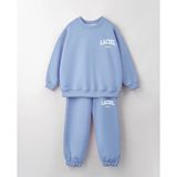 Noble Kids La Ciel Paris Sırt Baskılı Mavi Unisex Çocuk Takımı – Sweatshirt & Jogger Alt, 2–7 Yaş