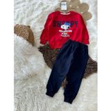 Noble Kids Snoopy Çocuk Eşofman Takımı – Kırmızı & Yeşil Üst Seçenekleri
