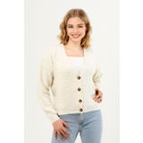 NOBLELOOK Kadın Oversize V Yaka Triko Hırka