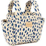 Nobodinoz Hyde Park Bebek Arabası Düzenleyici Çanta Leonie Blue %100 Organik Pamuk Malzeme ile 42x22x12 cm