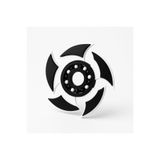 Nobrand Ninja Yıldızı Tasarımlı Siyah Beyaz Fidget Spinner – Stress Çarkı (Dekoratif Oyuncak)