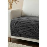 Noctiluca Zen Wellsoft Koltuk Örtüsü | Sadece Oturma Alanı Için | Yumuşak, Leke Tutmaz | 100X215 cm Şal - 100 x 210 cm - Gri